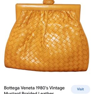 Bottega Veneta 1980 vintage Bottega Veneta yellow great condition purse